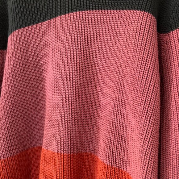 OBEY JONI sweater color block (MEN size S, but fits L WOMAN) - Picture 3 of 8